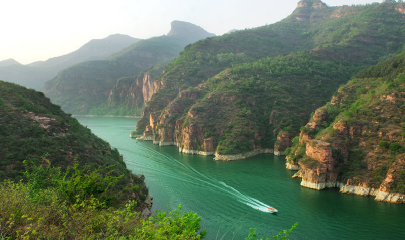 京娘湖 地质构造形成的壮美山水